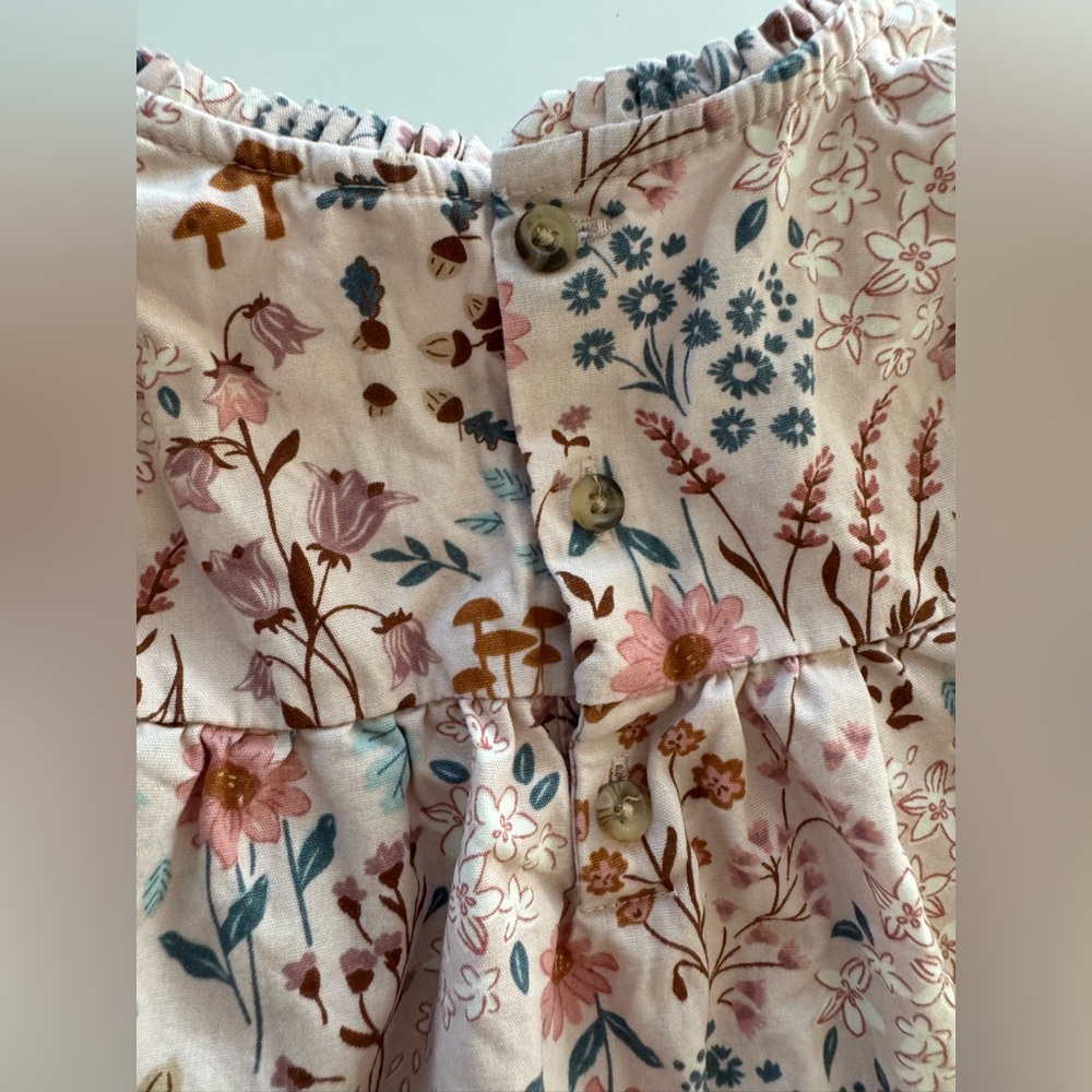 Modern Moments by Gerber Pink Floral Peplum Dress – Toddler Girls 2T - Picture 6 of 7